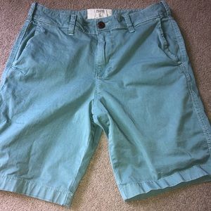 Green Hollister Classic Fit 30” Shorts